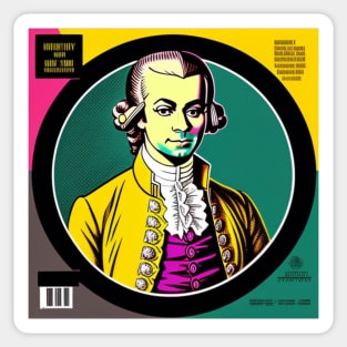 Pop Art Mozart Vinyl Record Album II Sticker